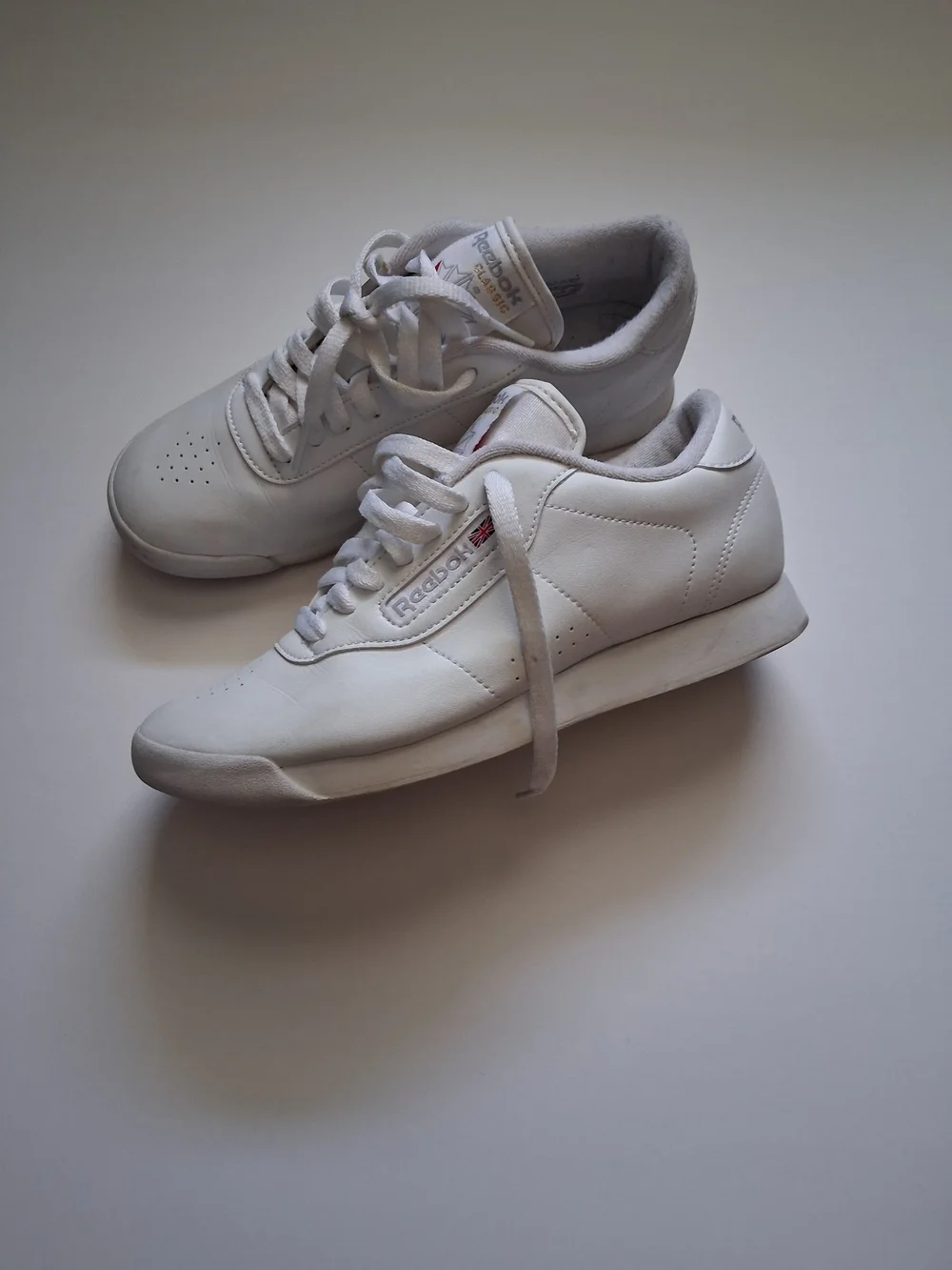 Reebok White Athletic Shoes